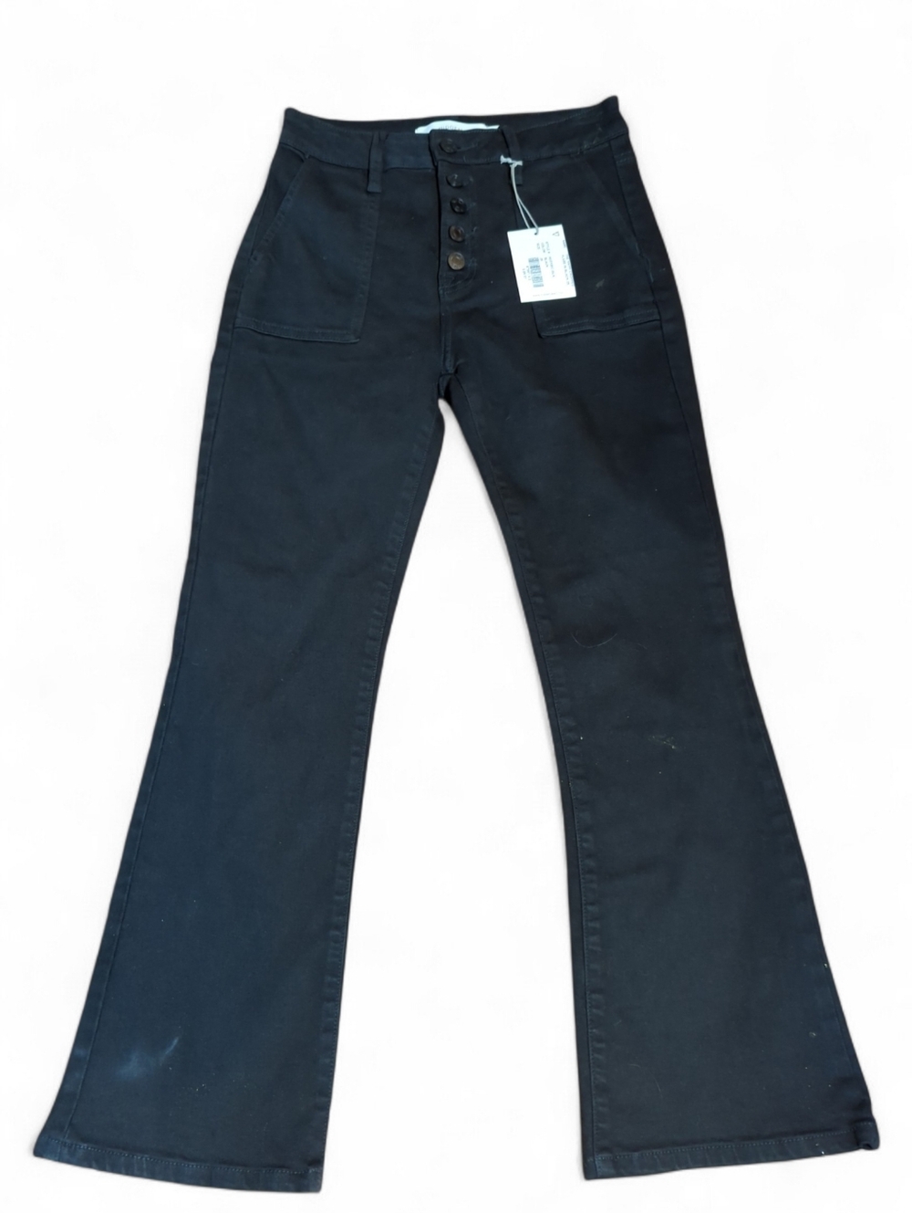Hidden Happi Black Cropped Flared Jeans Size 25 New With Tags NWT W25 L26